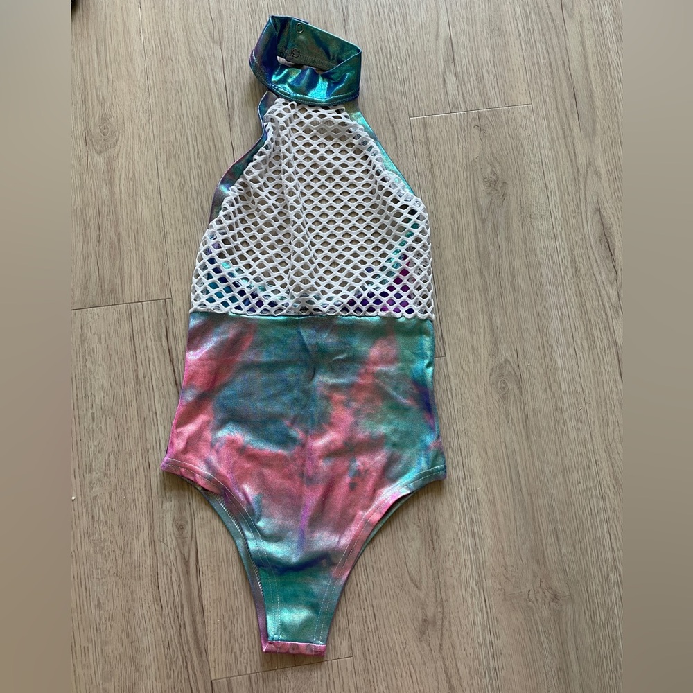 Candy Holographic Rave Bodysuit